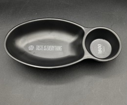 Jose Cuervo 1800 Tequila Individual Chips &amp; Salsa Dish Black Melamine Bowl - $33.76 CAD