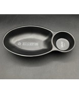 Jose Cuervo 1800 Tequila Individual Chips &amp; Salsa Dish Black Melamine Bowl - $24.74