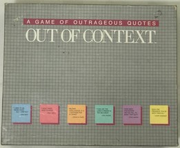 OUT OF CONTEXT A GAME OF OUTRAGEOUS QUOTES. - $7.80
