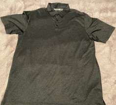 Travis Mathew Shirt Mens XL Gray Golf Polo Button Up Short Sleeve Active... - £16.43 GBP