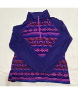 Girls XL Columbia Fleece Pullover Purple Aztec 1/4 Zip - £11.09 GBP