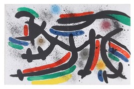 Lithograph from Book i, No. IX by Joan Miró i Ferrà 13 x 20 Includes CoA - £369.94 GBP