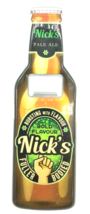 Nick&#39;s Nick Gift Idea Fathers Day Personalised Magnetic Bottle Opener ⭐⭐⭐⭐⭐ - £5.93 GBP