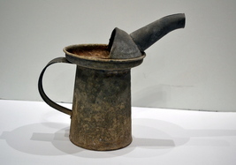 Oil Can, # 881, galvanized oil can, vintage oil can - $18.95