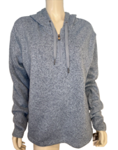 NWT Fruit of the Loom Blue 1/4 Zip Hooded Sweatshirt Size 2XL - $37.99