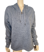 NWT Fruit of the Loom Blue 1/4 Zip Hooded Sweatshirt Size 2XL - $52.12 CAD