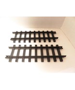 ECHO TOYS- 10&quot;  PLASTIC STRAIGHT TRACKS (2) APPROX 2&quot; WIDE - EXC.- B12R - $5.92 CAD