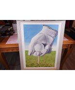 Large Art Print Graphic SPORT GOLF hand-signed, limited, numbered 1/100 - $56.16 CAD