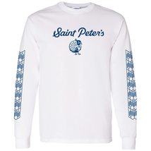 AL1359 - St Peters University Peacock Power Stripe Long Sleeve T Shirt -... - $44.99