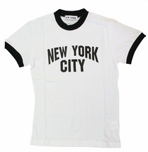 NYC Factory New York City Kids John Lennon Ringer NYC Boys Beatles T-Shirt White - £12.78 GBP+