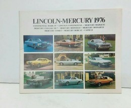 1976 Lincoln Mercury Showroom Brochure Capri Ii Bobcat Comet Cougar XR7 Mark Iv - $10.55