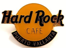 Hard Rock Cafe Puerto Vallarta Classic Logo Enamel Pin Mexico HRC Souven... - $14.99