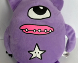 Kreebils Puggs purple monster security  6&quot;  LOVEY plush alien one eye - $13.09