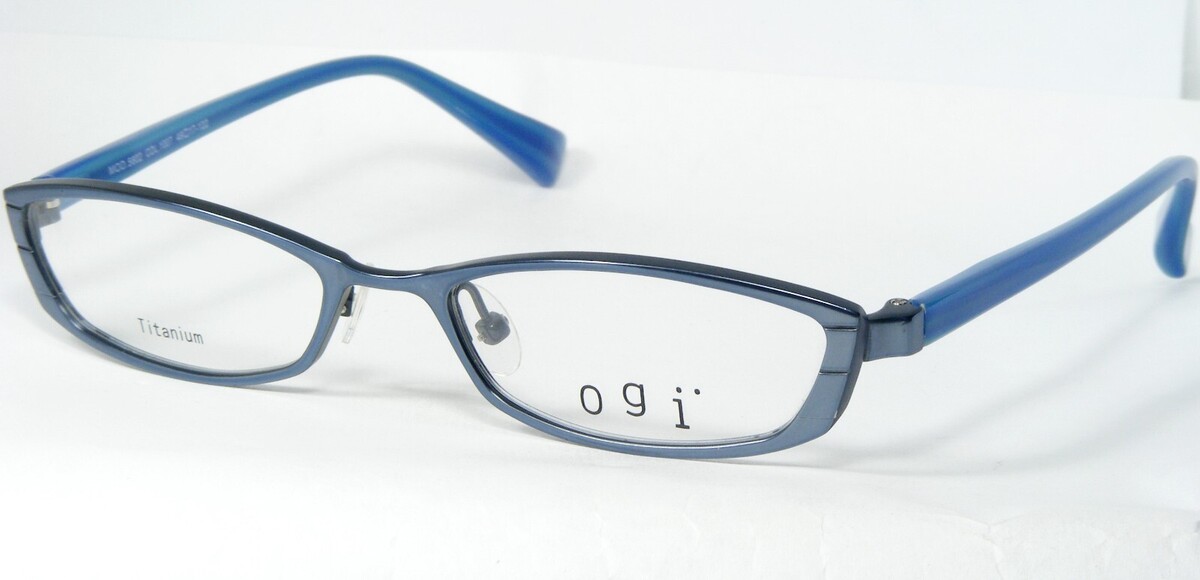 OGI 5602 1007 BLUE EYEGLASSES GLASSES TITANIUM FRAME 49-17-122mm Japan (... - $44.59