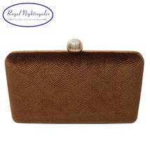 Royal Nightingales 2019  coffee brown hard box evening clutches and evening bags - £142.30 GBP