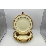 Set of 4 Spode SHEFFIELD CREAM Y816 Tiffany &amp; Co. Salad Plates - $1,843.58 MXN