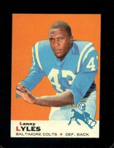 1969 Topps #72 Lenny Lyles Vgex Colts *X52824 - £1.56 GBP