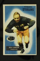 Vintage FOOTBALL Card 1955 BOWMAN #39 DICK FLANAGAN PITTSBURGH STEELERS - £7.57 GBP