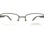 Jhane Barnes Eyeglasses Frames SOLVE BK Black Rectangular Half Rim 53-18... - $69.29