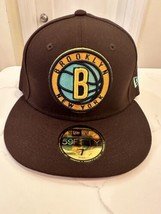 Brooklyn Nets Mint Burnt Wood  Fitted Cap Size 7 1/4 - £19.78 GBP