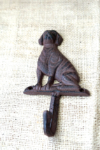 Cast Iron Antique Style DOG Coat Hooks Hat Hook Rack Towel LAB Retriever... - £7.56 GBP+