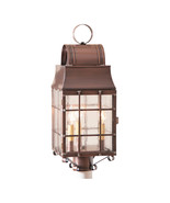 Irvin&#39;s Country Tinware Washington Post Lantern in Antique Copper - £383.59 GBP