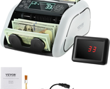 Money Counter Machine, Bill Counter with UV/MG/IR/DD/DBL/HLF/CHN Counterfe - £72.60 GBP