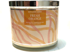 Fresh Orange Bath &amp; Body Works 3 Wick Candle 14.5OZ New - $22.46