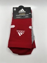 New Adidas Adizero FTBL Cushioned Crew Socks In Red Size Medium - $13.99