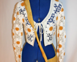 Moon &amp; Madison Crochet Bolero Floral Top Size L and Handmade Leather Bag... - $28.87