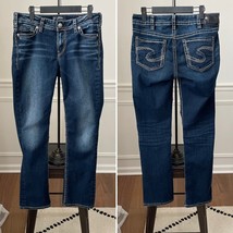Silver Suki Fluid Mid Straight Jeans Dark Blue Wash 30 x 30 - $28.80