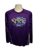 2018 NYRR United Airlines NYC Half Mens Medium Purple Long Sleeve Jersey - $19.80