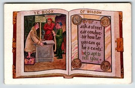 Ye Book Of Wisdom Postcard Red And Green Devils Fantasy John Winsch Back Satan - £91.58 GBP