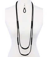 New Double Layer Chic Long Necklace And Earring Set - €8,89 EUR