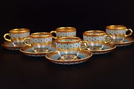 LaModaHome Espresso Coffee Glasses Set, Turkish Arabic Greek Coffee Set, Coffee  - £55.30 GBP