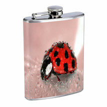 Ladybug Em3 8oz Stainless Steel Flask Drinking Whiskey Liquor - £11.83 GBP