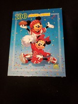 Golden Mickey &amp; Minnie 100 Piece Puzzle Disney Football Cheerleader Comp... - $7.95