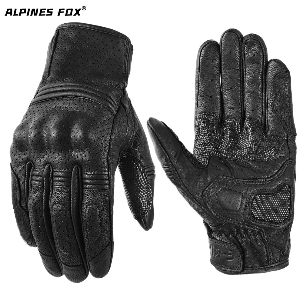  glove women men moto racing guantes urban retro short motorbike black protective biker thumb200