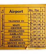 Railway Transfer Tickets Maine Penobscot Transportation Airport #4 E24 - €21,44 EUR