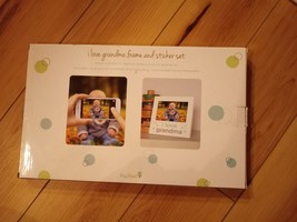 I Love Grandma Baby Belly Sticker and Sentiment Keepsake Photo Frame Gift Set - £7.90 GBP