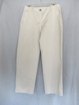 L.L.Bean pants Favorite Fit 6P  beige  flat front straight inseam 28&quot;  c... - £12.84 GBP