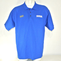 SEGA Blockbuster Video Employee Uniform Promo Shirt Size L Large Vintage - £34.84 GBP