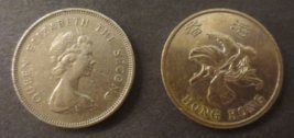 Queen Elizabeth II Hong Kong One Dollar 1979 and 1 Dollar 1994 Coin - £1.59 GBP