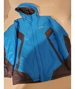 COLUMBIA SPORTSWEAR COMPANY BLUE &amp; BLACK WINTER JACKET HIGHLY WATER RESI... - $62.63