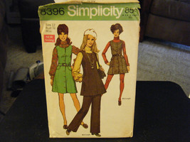 Simplicity 8396 Misses Jumper in 2 Lengths & Pants Pattern - Size 12 Bust 34 - $14.00