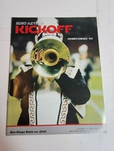 Vintage San Diego State Aztecs SDSU Football Game Program vs Utah Utes 1985 80s - £10.76 GBP