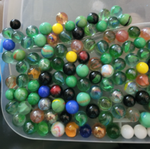 Vintage Marbles Glass Bulk Lot Bundle Cat&#39;s Eye 1.75 lbs Antique Solid O... - $554.66 MXN