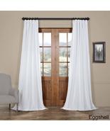 D&amp;H 1 Piece 108 Inch Eggshell Color Rod Pocket Curtain Single Panel, Whi... - $91.07