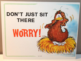 Custom Card Easel Canada Lithograph Joke Easel 1967 Dont Just Sit There ... - £9.29 GBP