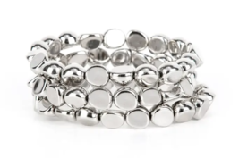 Paparazzi Haute Stone Silver Bracelet - New - $4.50